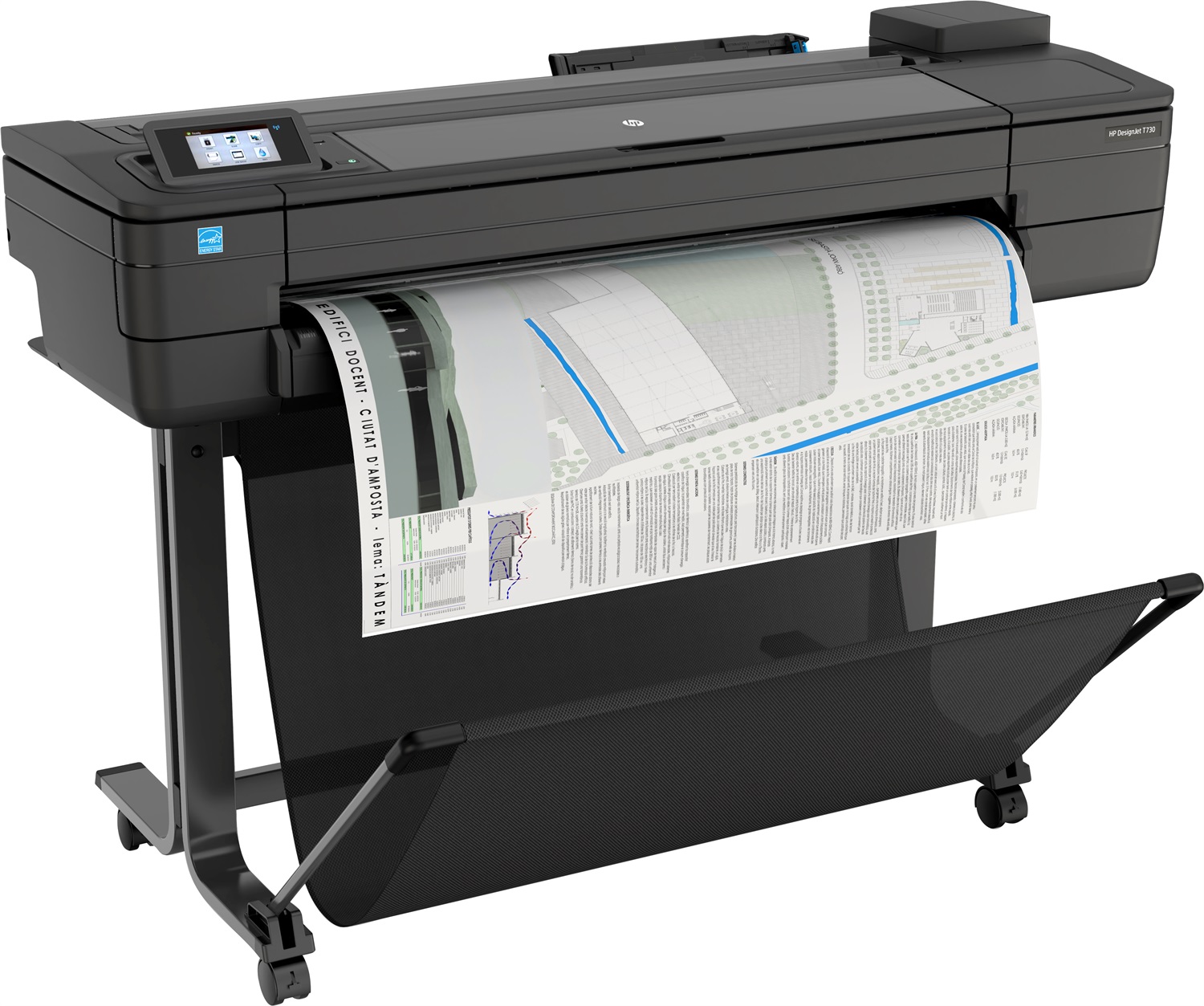 HP DesignJet T730 - Stampante Grandi Formati 36' Inkjet a Colori - 91,4 cm - 2400 x 1200 dpi - Gigabit LAN, Wi-Fi, USB