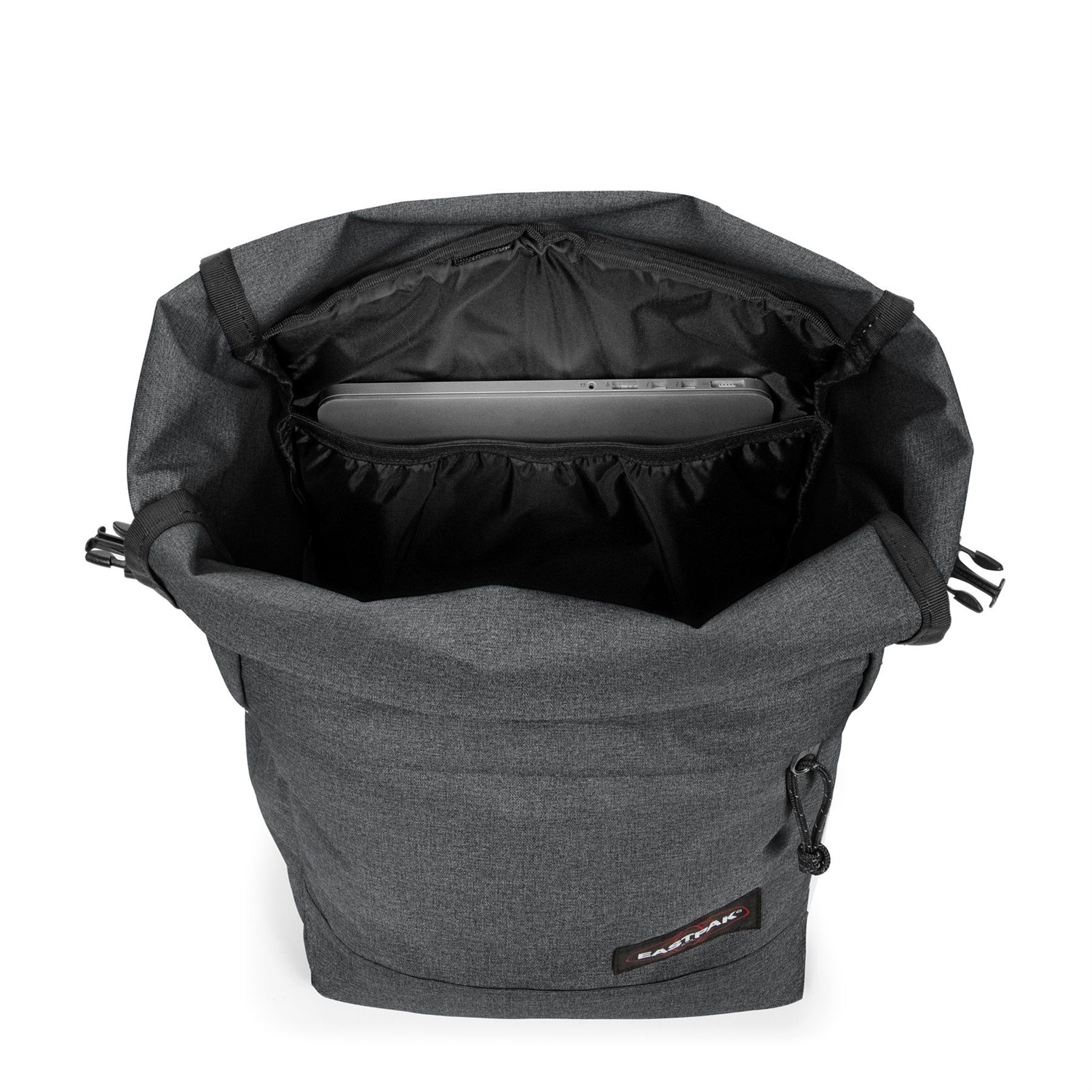 Eastpak Padded Double Zaino Nero in 100% Polyester con Due Tasche Frontali e Scomparto Imbottito per Laptop