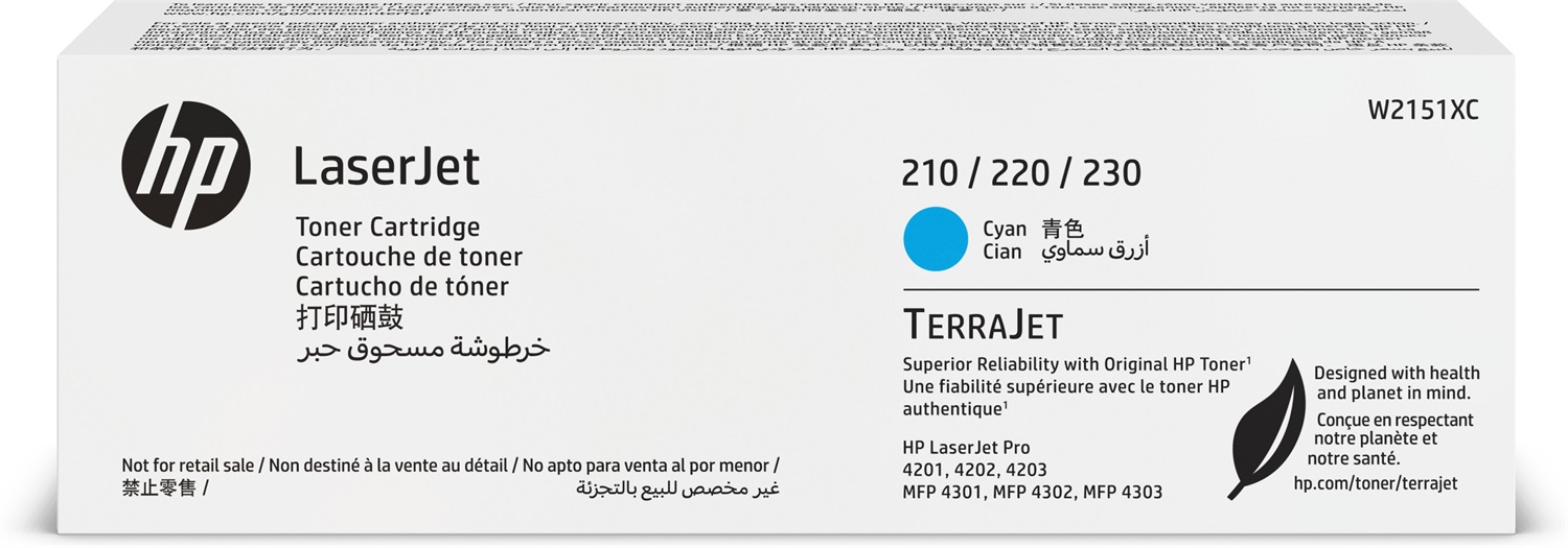 HP Toner Ciano W2151XC Originale per LaserJet - 5.500 Pagine
