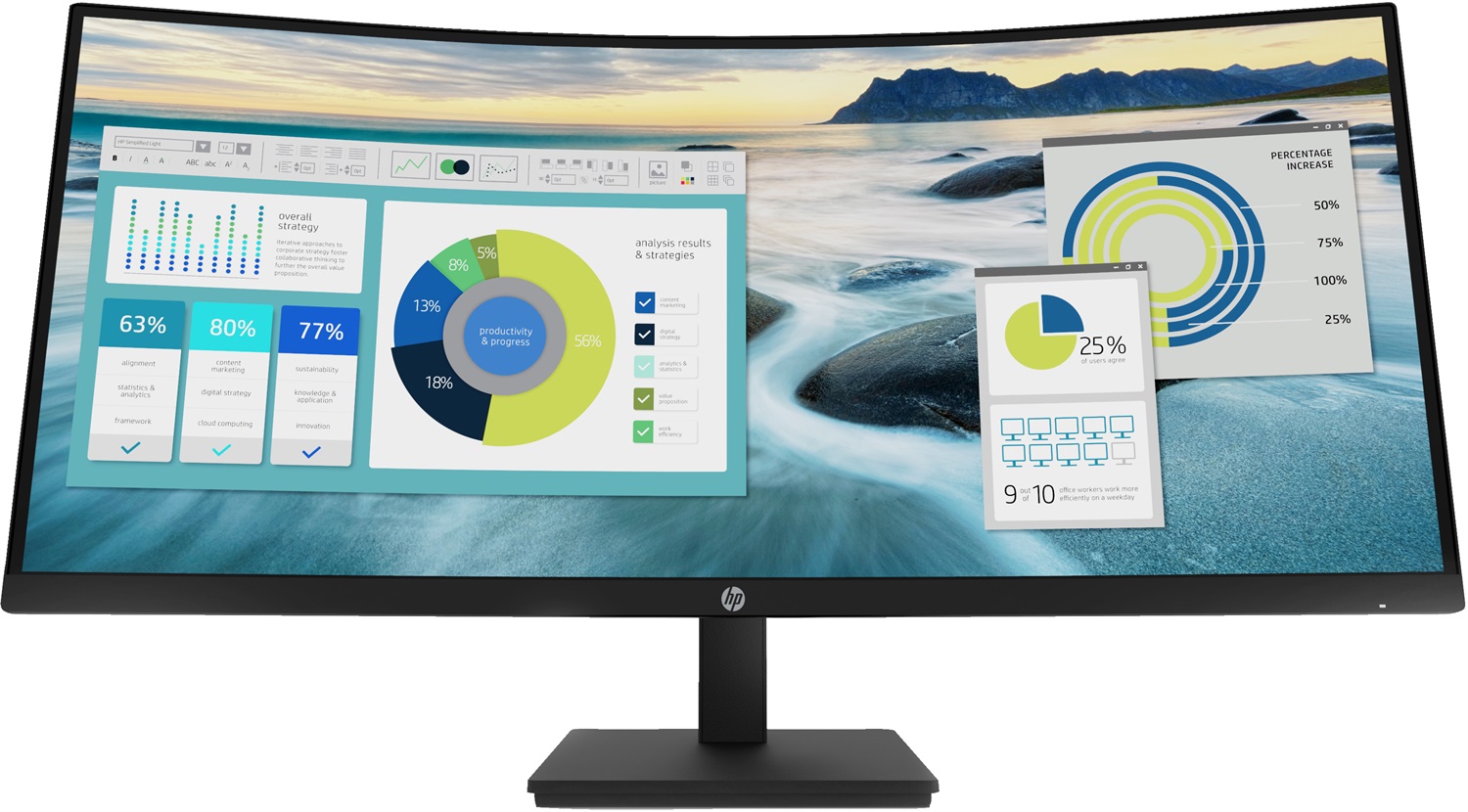 HP P34hc G4 Monitor Curvo 34