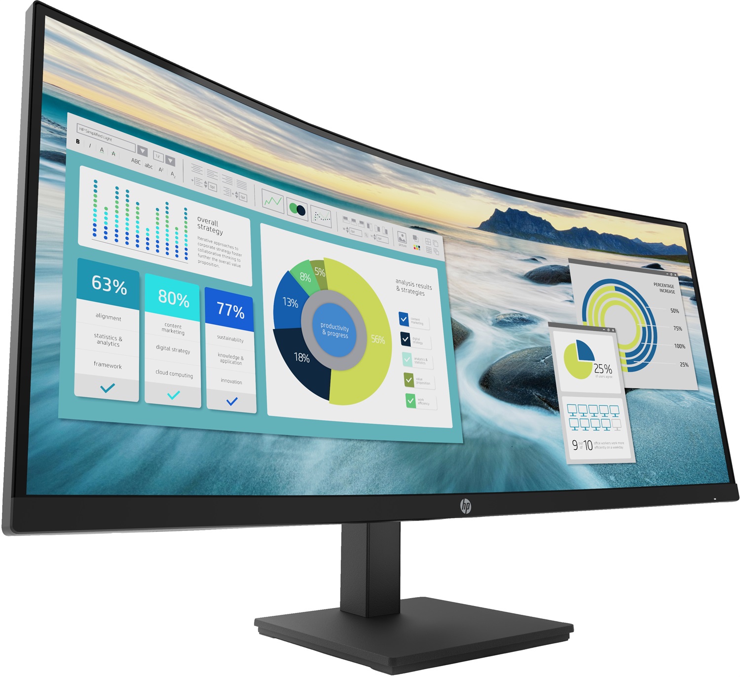 HP P34hc G4 Monitor Curvo 34