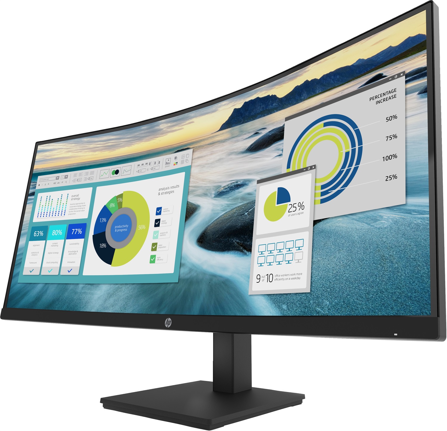 HP P34hc G4 Monitor Curvo 34