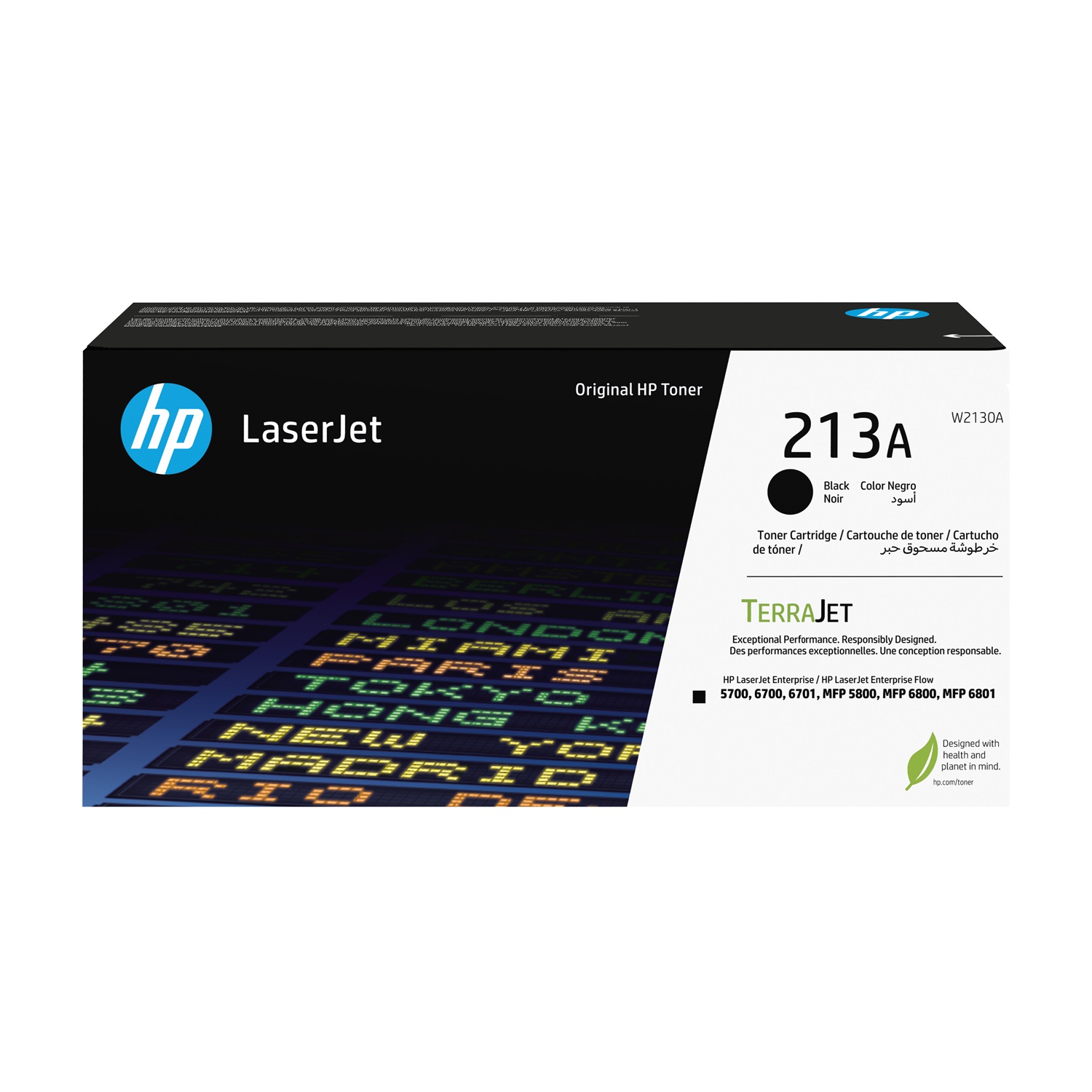 HP Cartuccia Toner Originale Nero W2130A 213A - ~3500 Pagine, Compatibile con Color LaserJet Enterprise