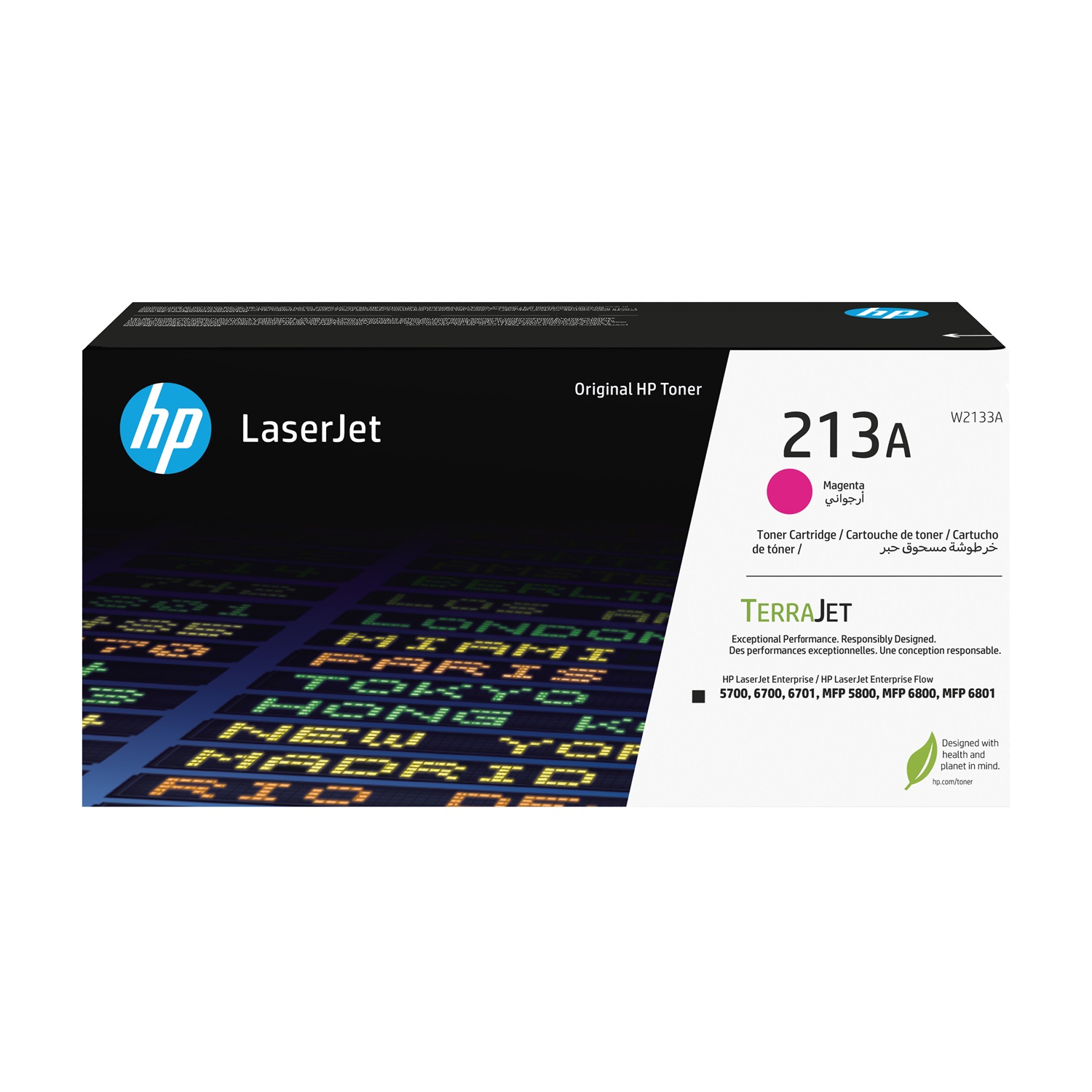 HP Cartuccia Toner Originale Magenta LaserJet 213A W2133A - 3000 Pagine, 1 pz