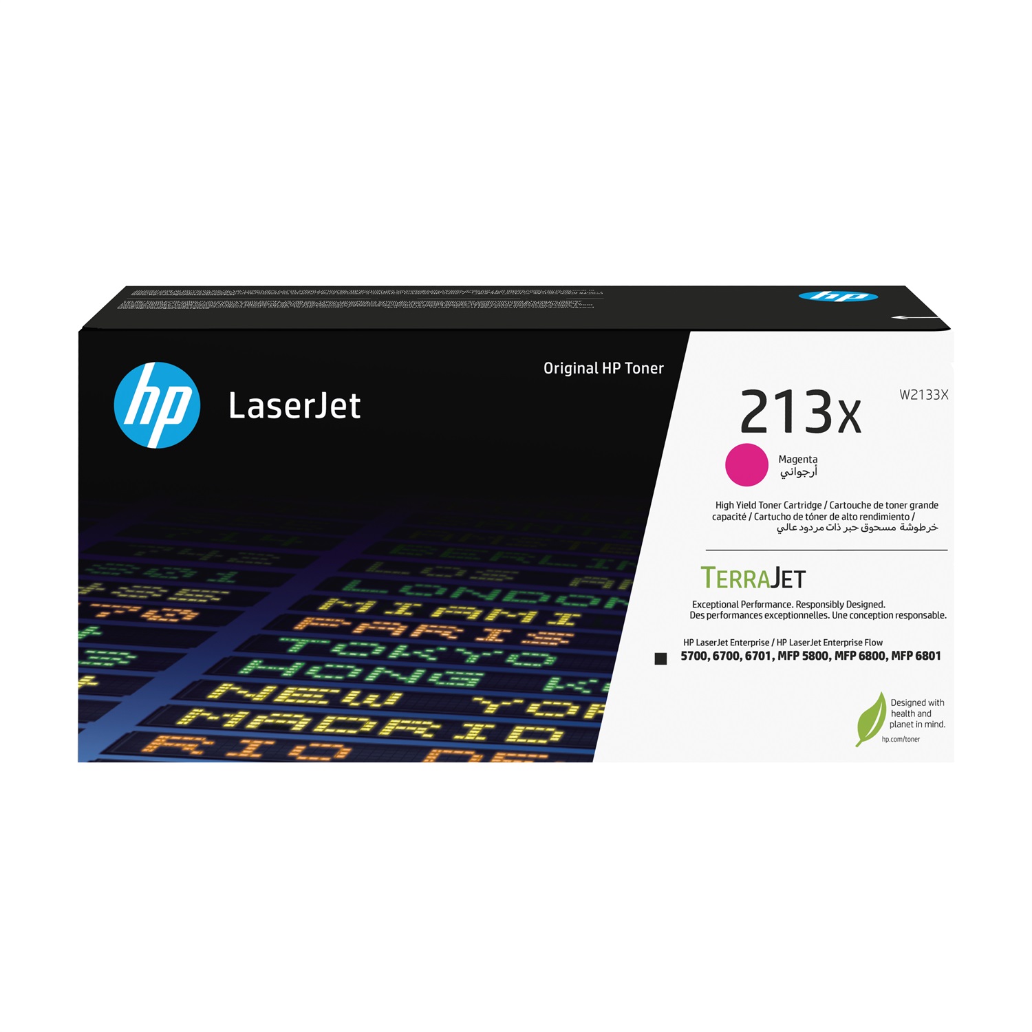 HP Cartuccia toner originale magenta ad alta capacità LaserJet 213X W2133X - Fino a 6000 pagine
