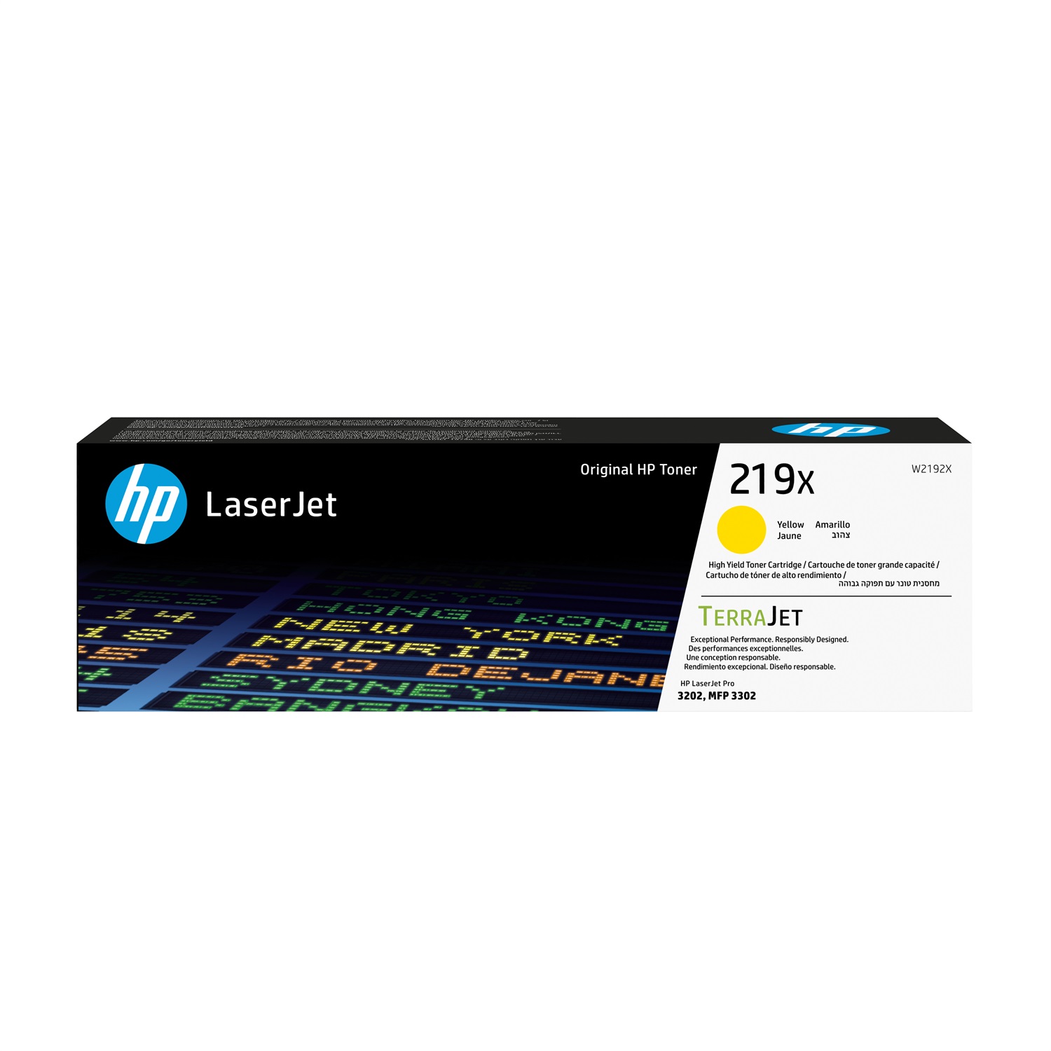 HP Cartuccia toner originale giallo 219X W2192X - Alta capacità, fino a 2500 pagine, compatibile con Color LaserJet Pro