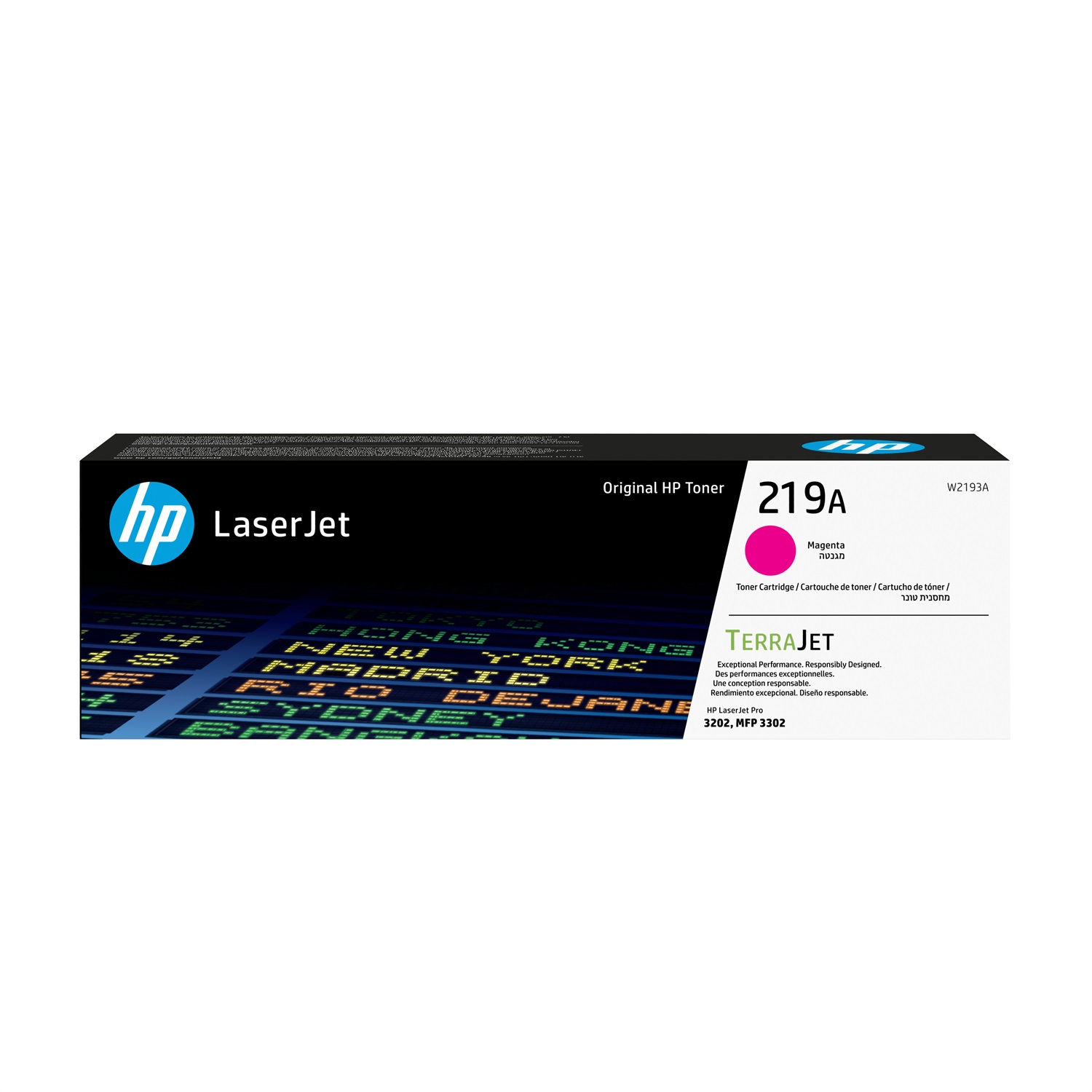 HP Cartuccia toner originale W2193A LaserJet 219A Magenta - Fino a 1200 pagine, compatibile con Color LaserJet Pro