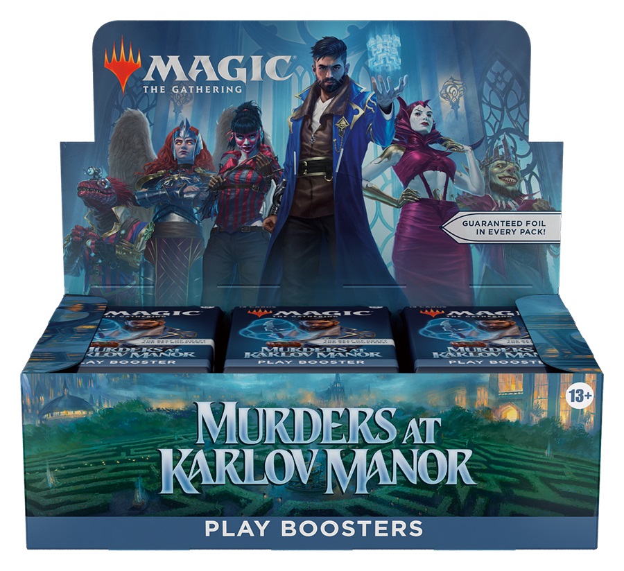 Wizards of The Coast Magic: The Gathering Murders at Karlov Manor - Espansione del gioco di carte, Play Booster Display da 36 Buste in Inglese