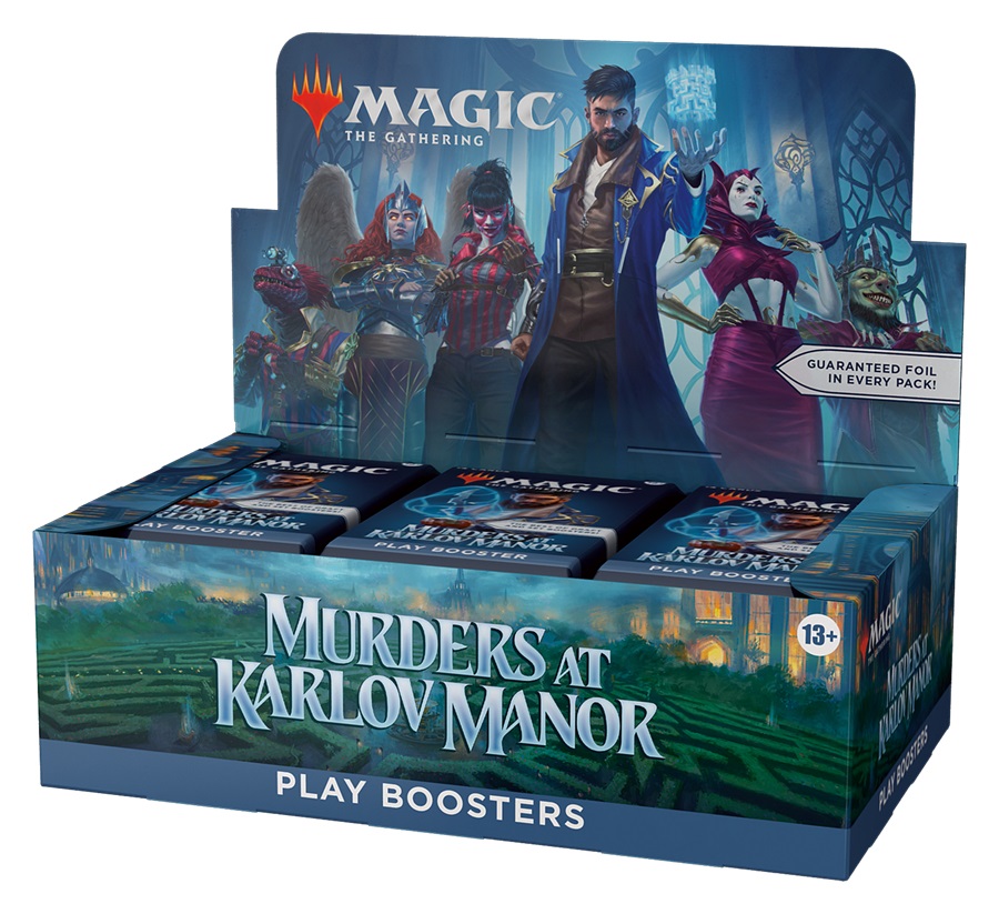 Wizards of The Coast Magic: The Gathering Murders at Karlov Manor - Espansione del gioco di carte, Play Booster Display da 36 Buste in Inglese