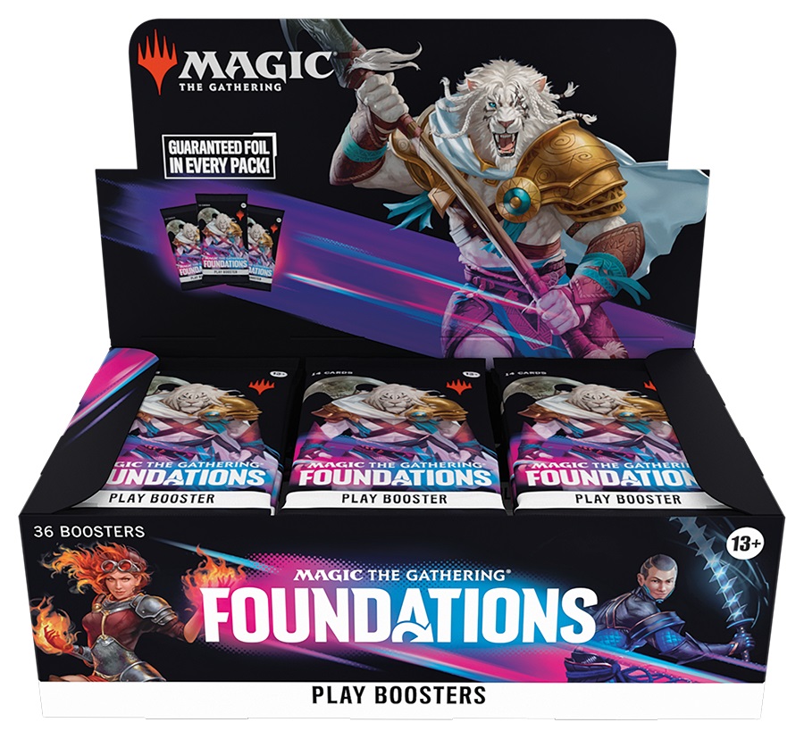 Wizards of the Coast Magic: the Gathering Foundations - Play Booster Display da 36 Bustine (Inglese)