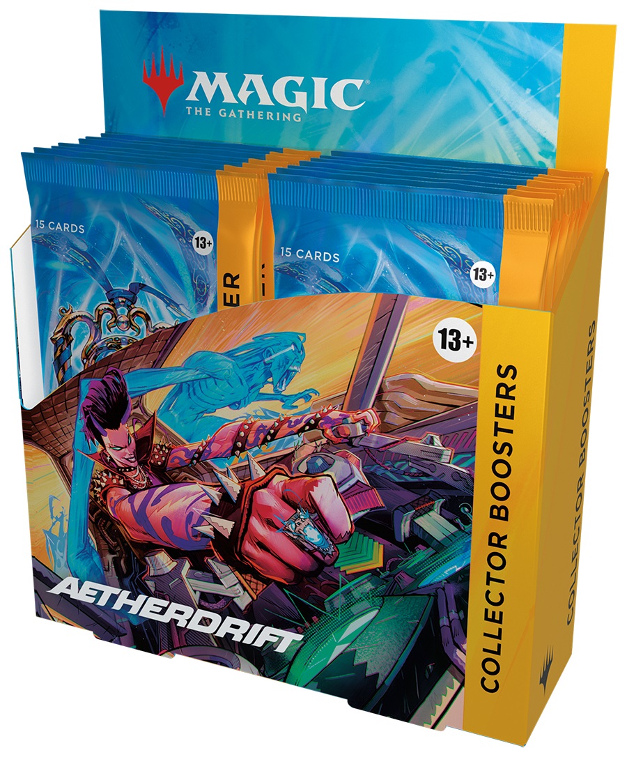 Wizards of the Coast Magic: The Gathering Aetherdrift Collector Booster Display - 12 Buste (180 Carte) - Versione Inglese