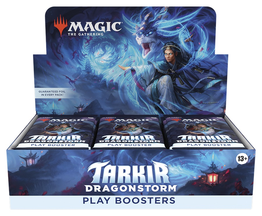 Magic: The Gathering Tarkir: Dragonstorm Play Booster Display - 30 Buste (Inglese) - Prodotto Sigillato per Giocatori e Collezionisti