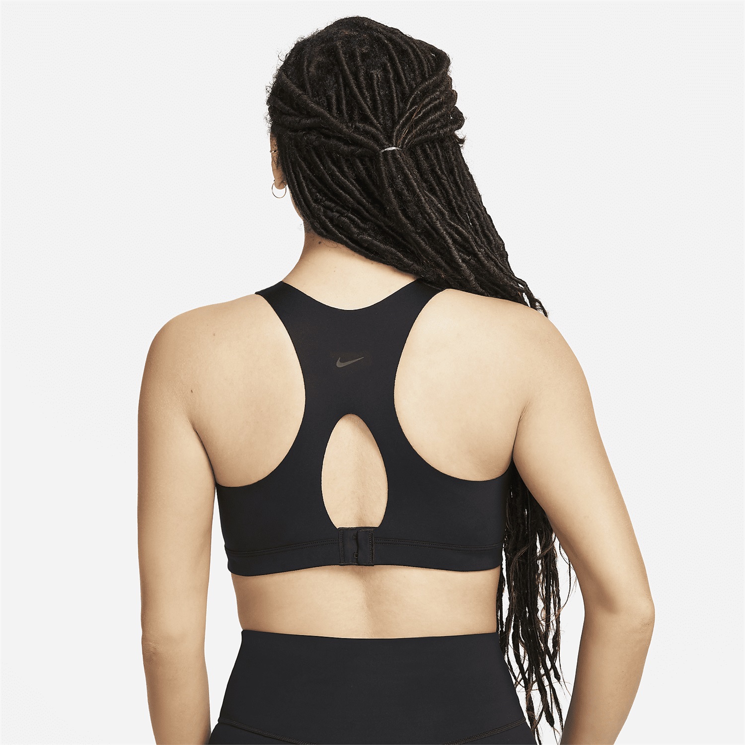Nike DD0436-010 Reggiseno Sportivo Dri-FIT Alphas Front Zip High Nero Donna - Supporto Massimo, Taglie XS A-C e S A-C