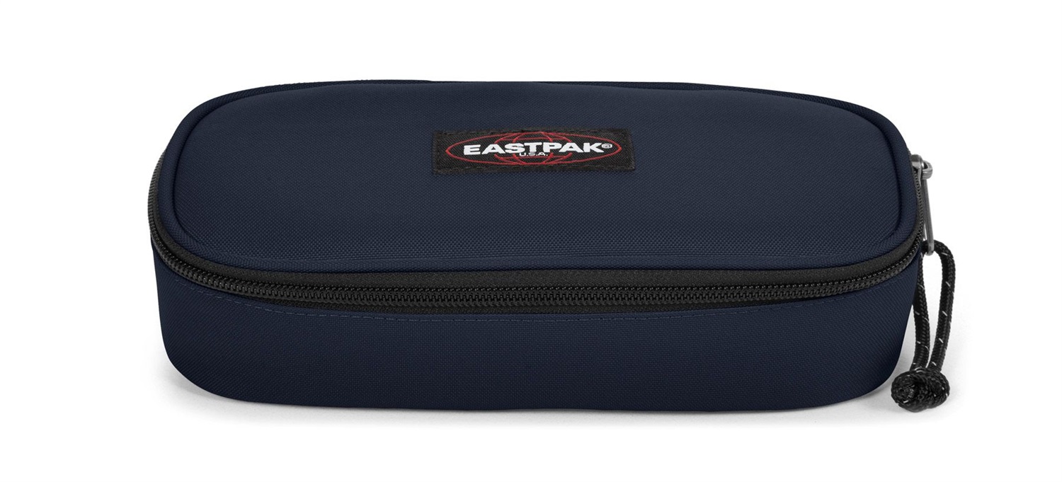Eastpak Oval Single Astuccio Ovale Ultra Marine in Nylon - Scomparto con Organizer per Penne, Dimensioni: 5x22x9 cm