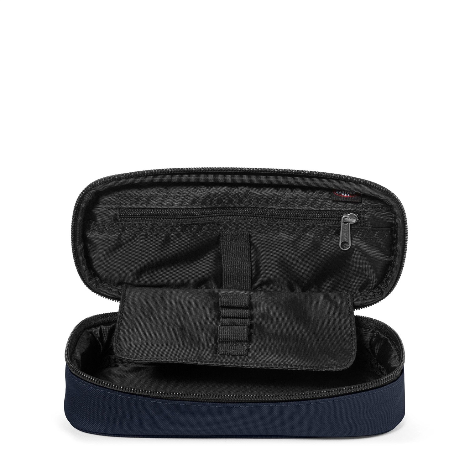Eastpak Oval Single Astuccio Ovale Ultra Marine in Nylon - Scomparto con Organizer per Penne, Dimensioni: 5x22x9 cm
