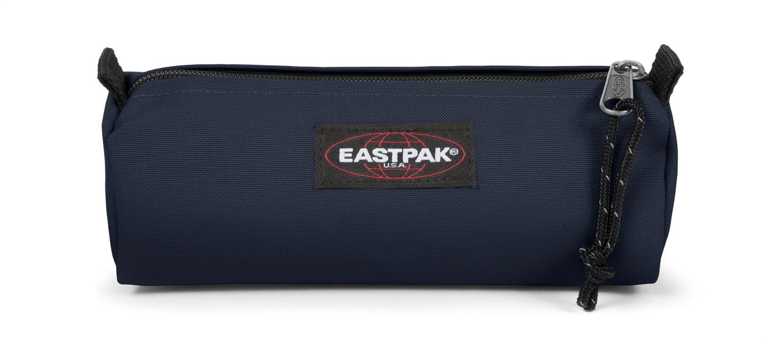 Eastpak Benchmark Single Astuccio Portamatite Blu Marino - Poliestere Idrorepellente, Ampio Scomparto, Dimensioni 6x20,5x7,5 cm