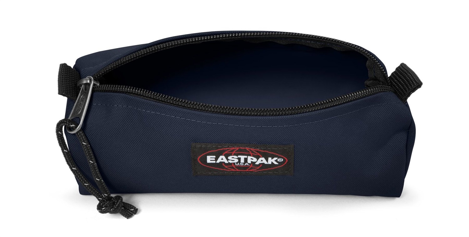 Eastpak Benchmark Single Astuccio Portamatite Blu Marino - Poliestere Idrorepellente, Ampio Scomparto, Dimensioni 6x20,5x7,5 cm
