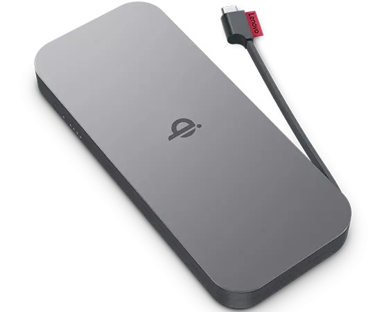Lenovo GO Caricabatterie Portatile Wireless 10000 mAh Polimeri di Litio (LiPo) Power Delivery 30 W Grigio