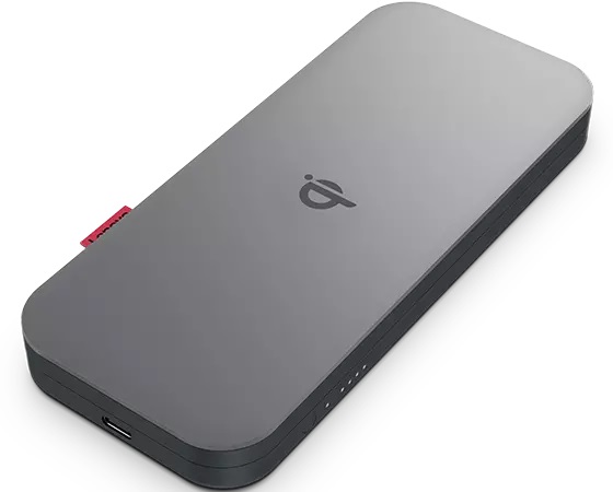 Lenovo GO Caricabatterie Portatile Wireless 10000 mAh Polimeri di Litio (LiPo) Power Delivery 30 W Grigio