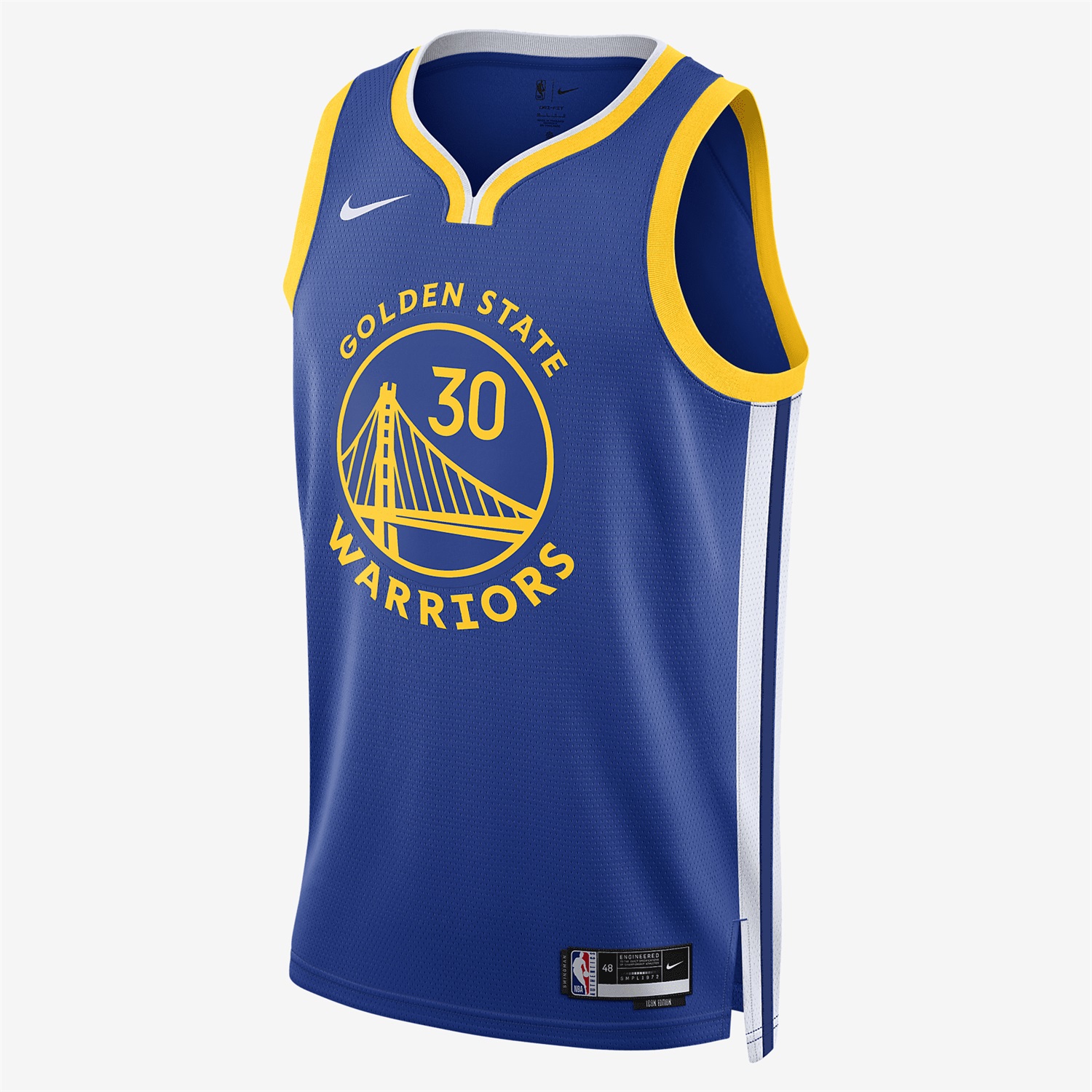 Nike Canotta/Maglia NBA Golden State Warriors Icon Edition 2022/23 Curry Blu Uomo - Taglie S, M, L, XL, XXL