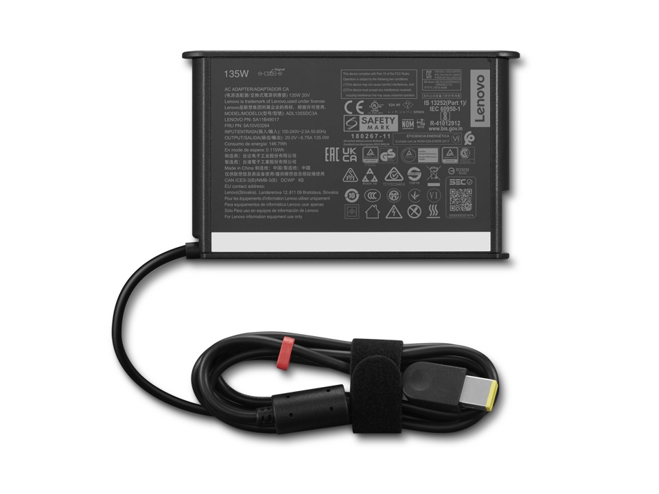 Lenovo 4X21L38724 Adattatore e Invertitore Interno Nero - 135W