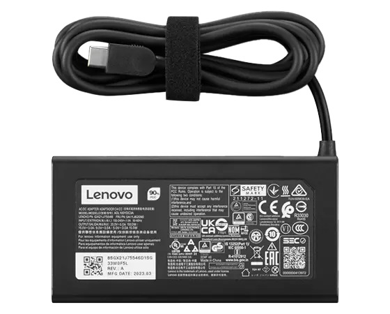Lenovo Adattatore CA USB Type-C 100W - Ricarica rapida per ThinkPad e notebook, Nero