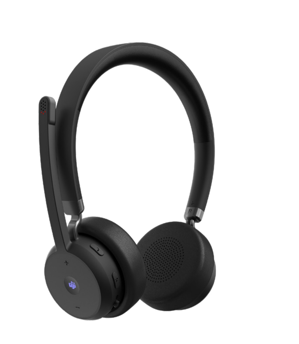 Lenovo Wireless VoIP Headset Auricolare a Padiglione Bluetooth per Ufficio Nero - 20-20000 Hz, 140 g, Certificato Microsoft Teams
