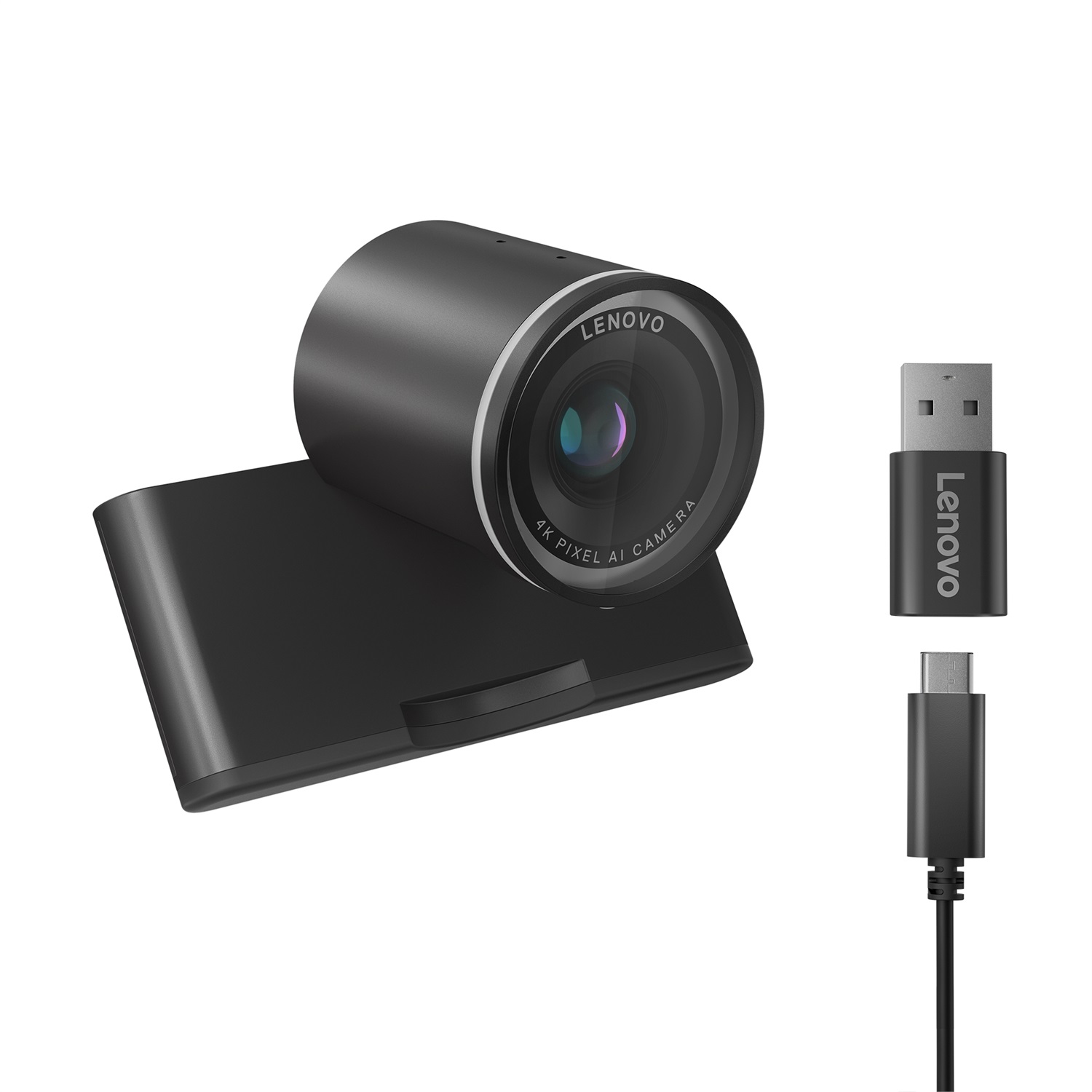 Lenovo 4K Pro Webcam 4XC1Q25246 - 8 MP, USB-C, Risoluzione Massima 3840 x 2160, Otturatore Privacy, Certificata Microsoft Teams