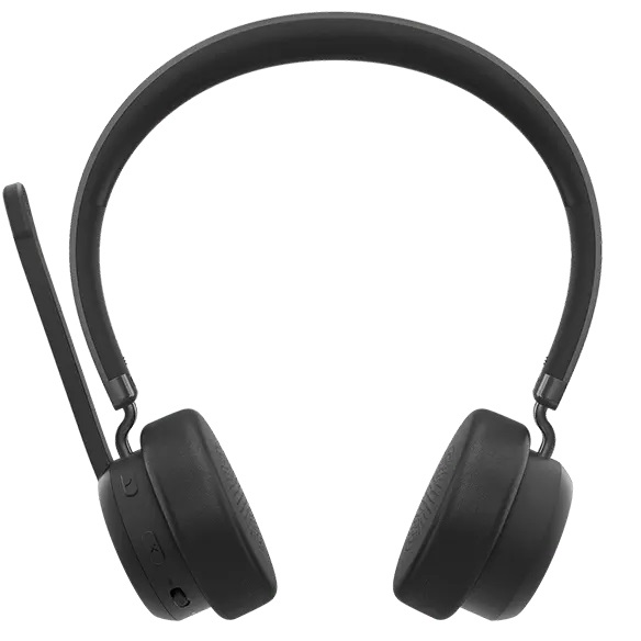 Lenovo 4XD1Q30302 Cuffie Stereo Wireless Bluetooth 5.3 con Microfono e Cancellazione del Rumore - Nero