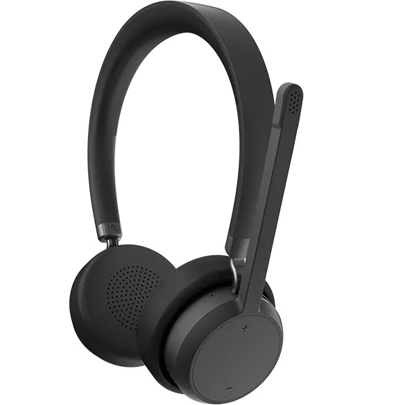 Lenovo 4XD1Q30302 Cuffie Stereo Wireless Bluetooth 5.3 con Microfono e Cancellazione del Rumore - Nero