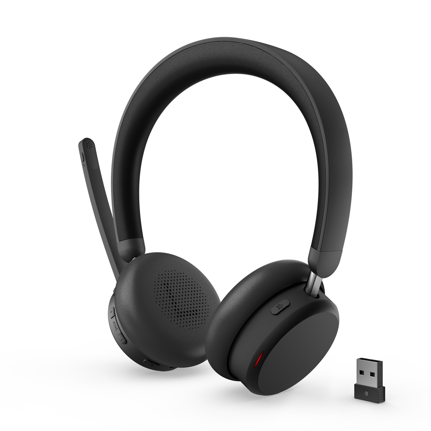 Lenovo ANC Headset 6550 - Auricolare Wireless A Padiglione per Ufficio con Connessione USB tipo-C