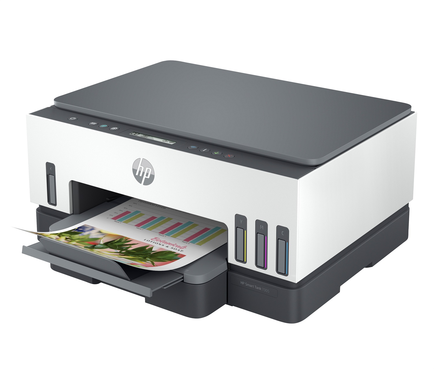 HP Smart Tank 7005 Stampante Multifunzione A4 Inkjet, Colore, 4 in 1, Wi-Fi, Stampa, Scansione, Copia, Fino a 15 ppm, Risoluzione 4800 x 1200 DPI
