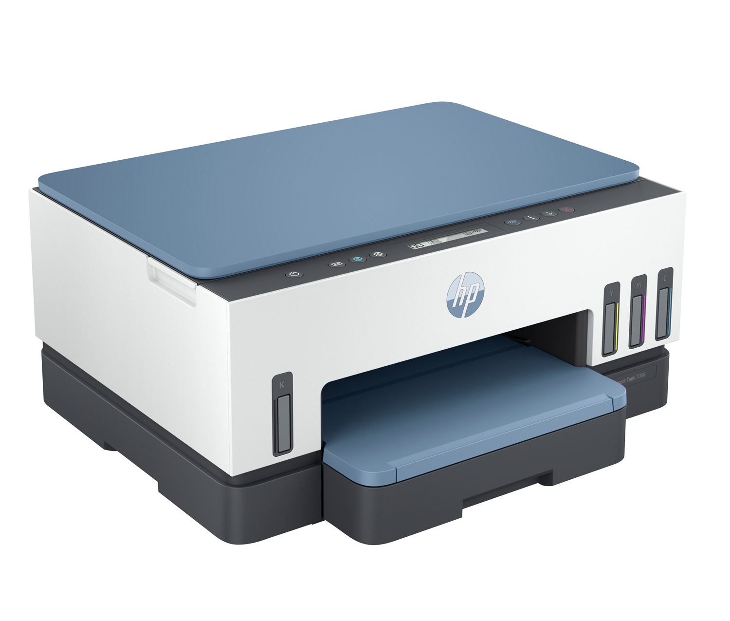HP Smart Tank 7006 Wireless All-in-One Stampante Multifunzione a Colori A4, Stampa Fronte/Retro, Fotocopiatrice, Scanner, 4800 x 1200 DPI, USB, Wifi, BT