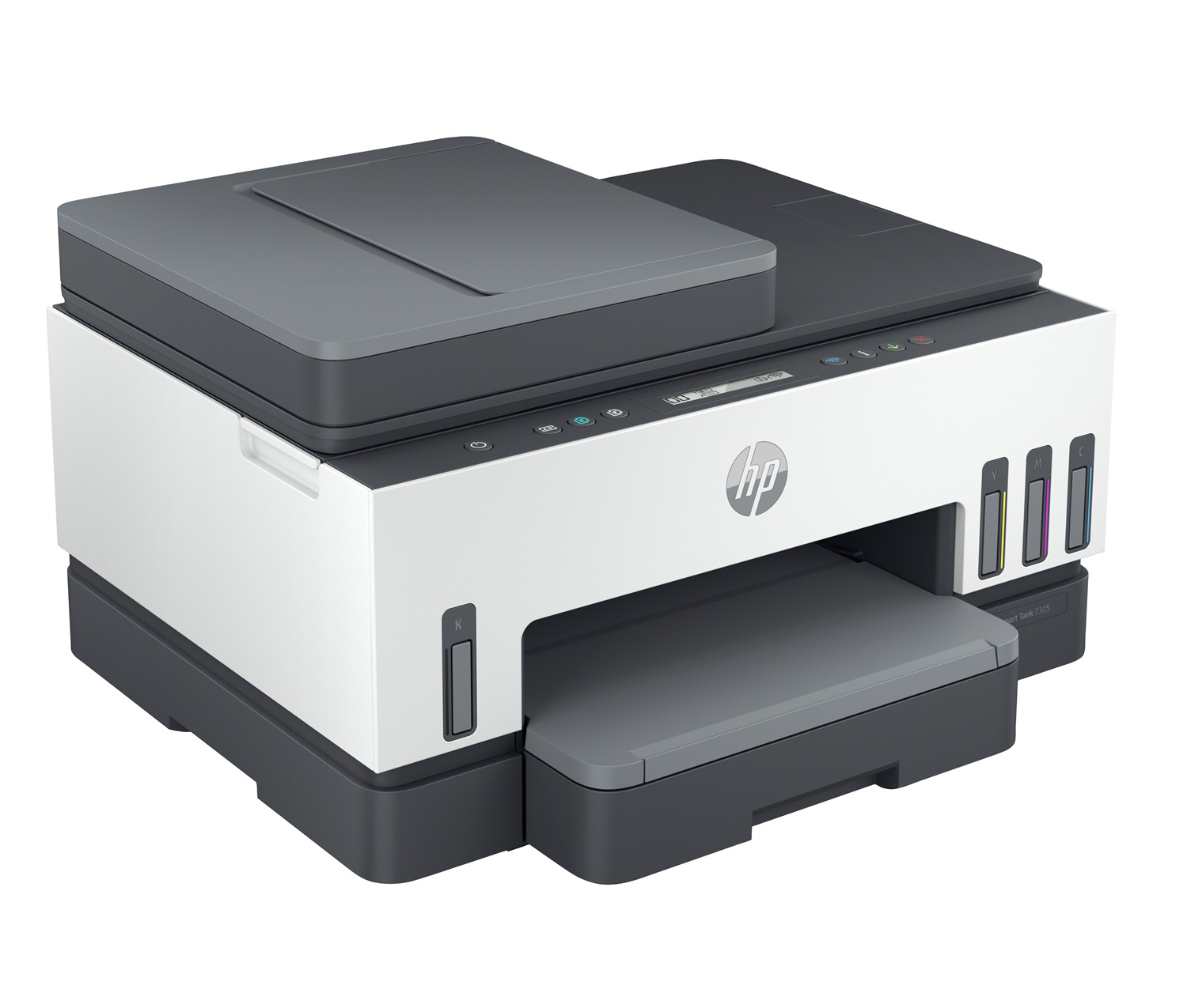 HP Smart Tank 7305 - Stampante Multifunzione A4, Colore, Wi-Fi, Stampa, Scansione, Copia, ADF 35 fogli, Fronte/Retro Automatico, Risoluzione 4800 x 1200 DPI