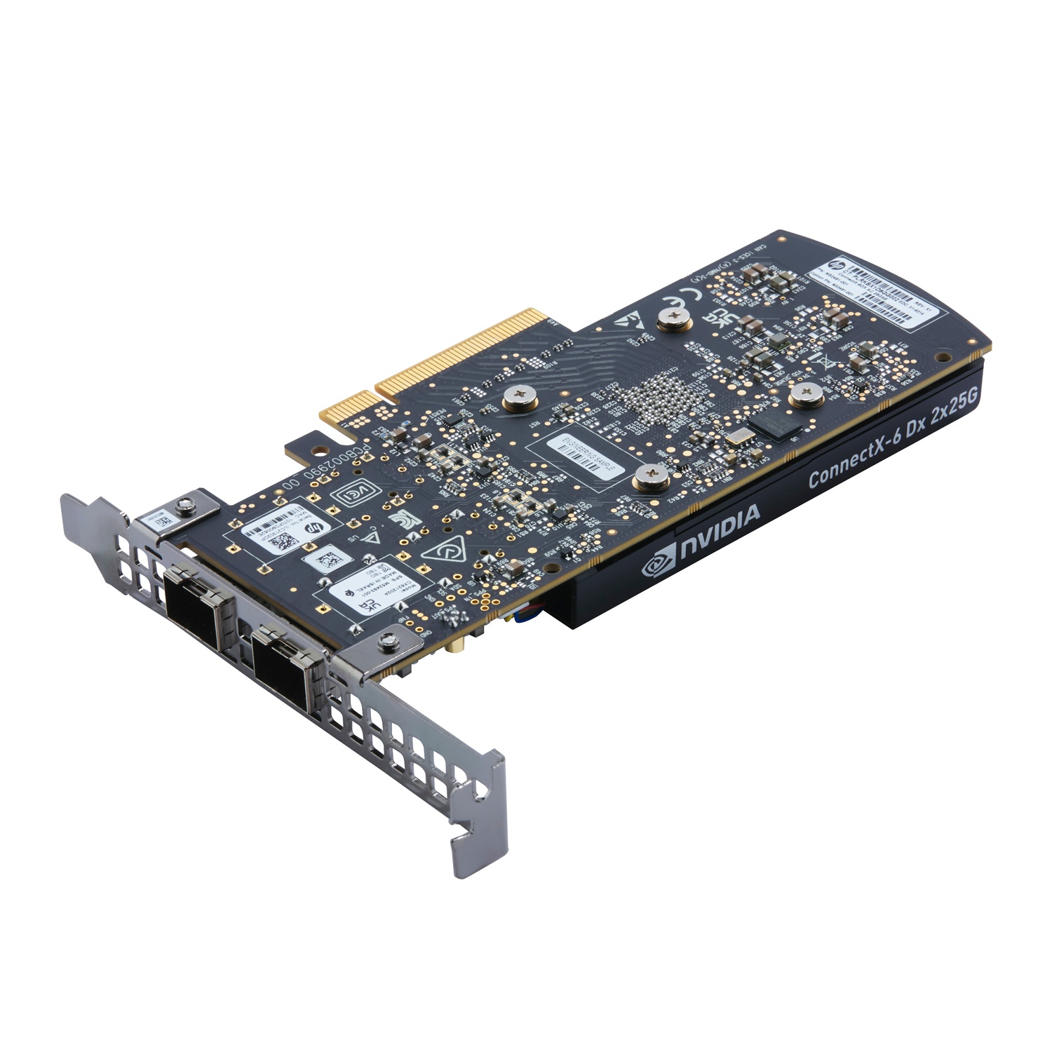 HP NVIDIA Mellanox ConnectX-6 LX Dual Port 25GbE SFP28 NIC - 168 mm x 122 mm x 22 mm, Peso: 139,5 g, Codice: [436M8AA]