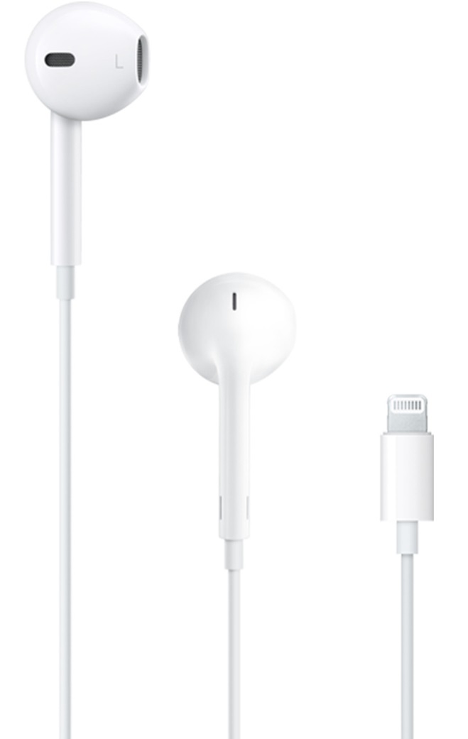 Apple EarPods Auricolari Cablati con Connettore Lightning - Bianco, per Musica e Chiamate
