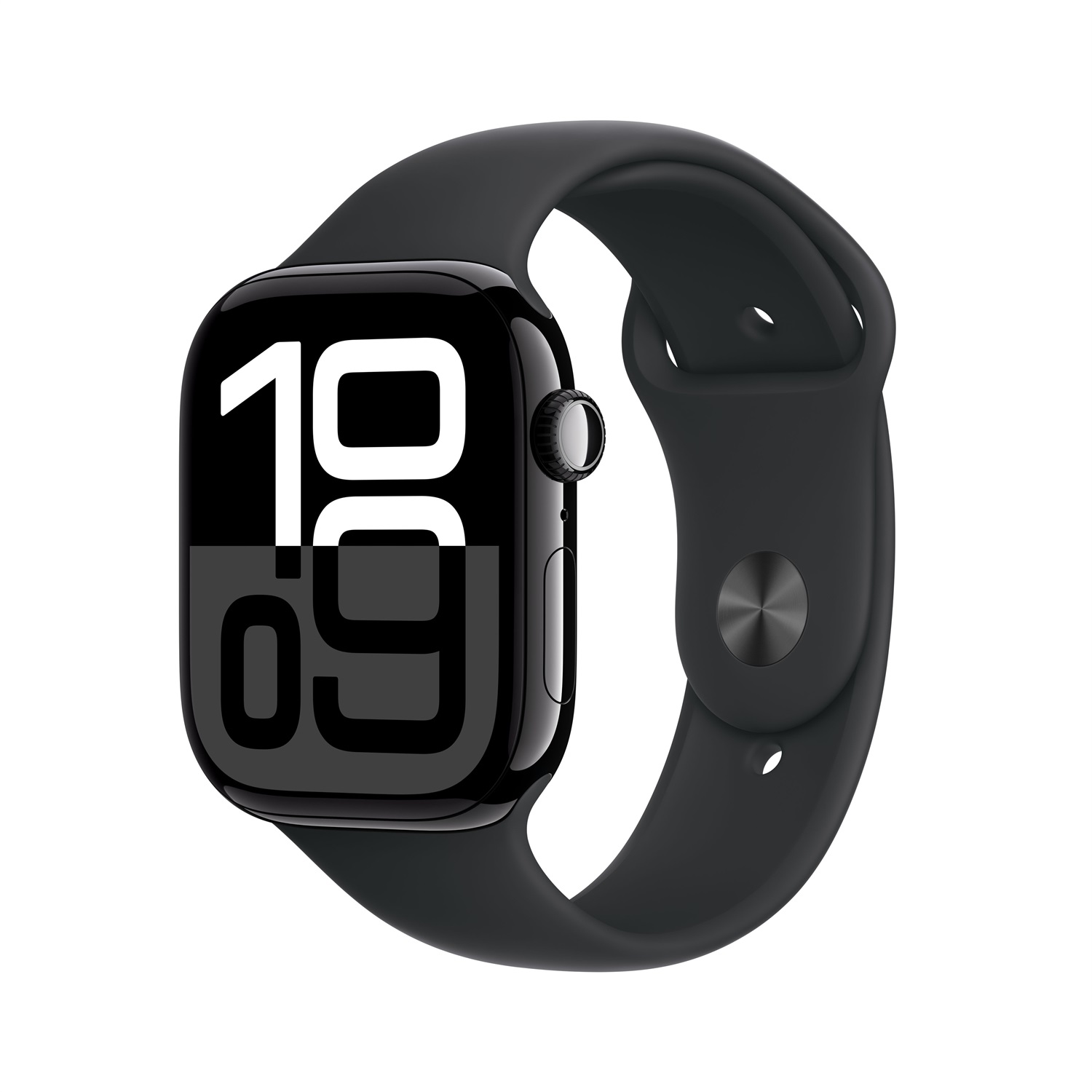 Apple Watch Series 10 GPS 46mm - Cassa in Alluminio Jet Black con Cinturino Sport Nero M/L, Display OLED Retina, Fitness Tracker, App ECG