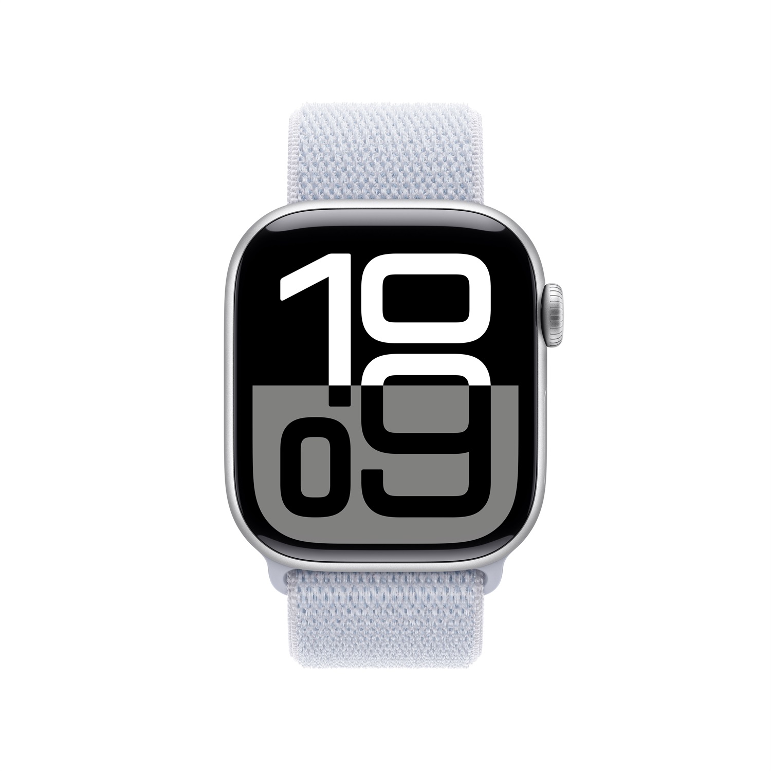 Apple Watch Series 10 GPS Cellular 42mm in Alluminio Argento con Sport Loop Nuvola Azzurra - Display OLED, Fitness Tracker, App ECG