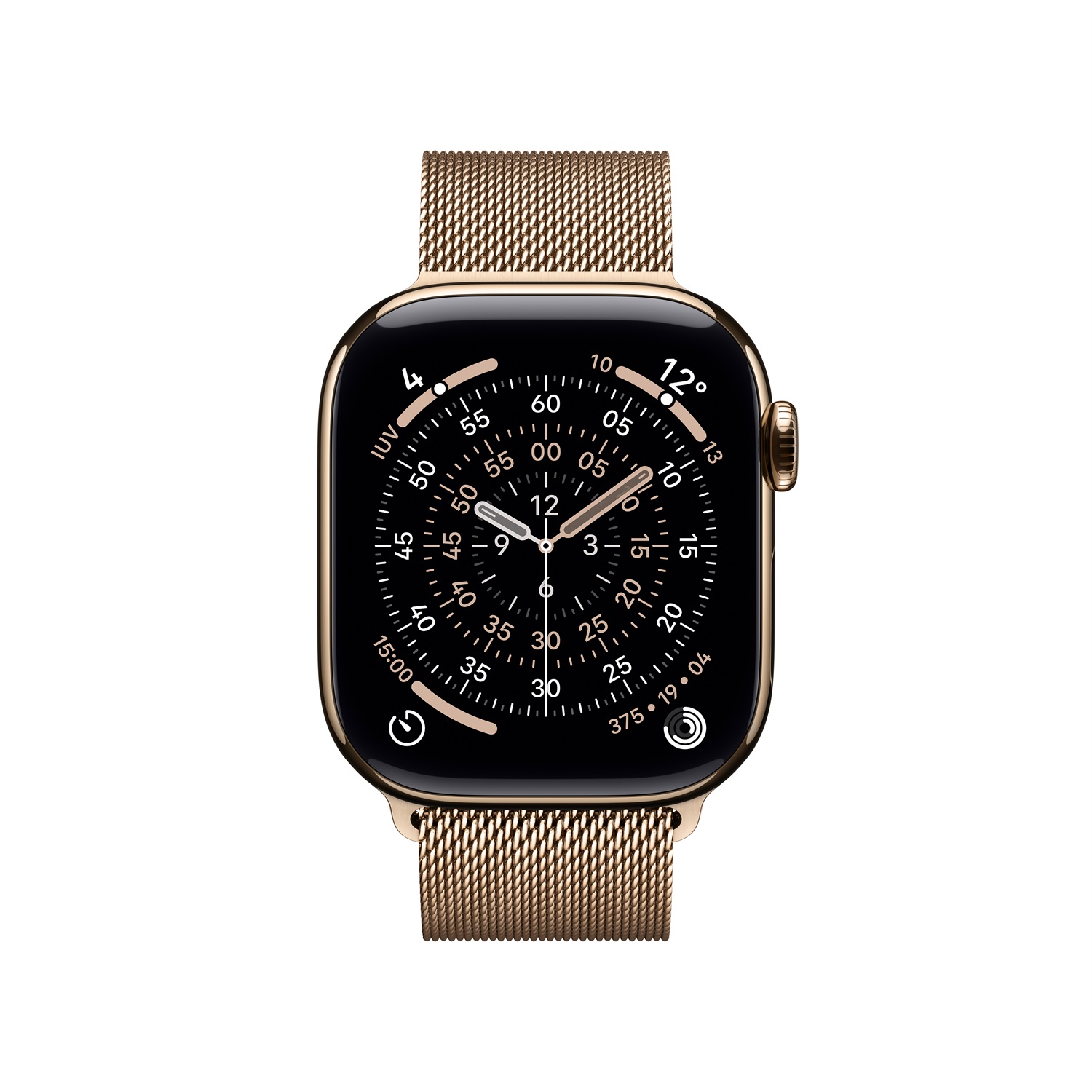 Apple Watch Series 11 GPS Cellular 42mm Cassa Titanio Oro con Loop in Maglia Milanese Oro - Monitoraggio Salute Avanzato