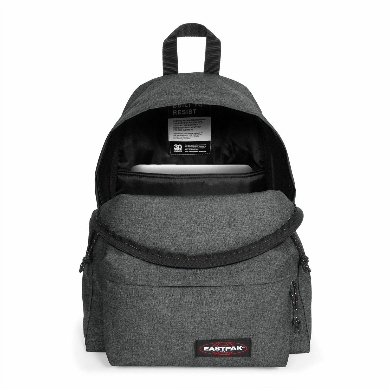 Eastpak Day Pak'r Zaino Casual Grigio Asphalt Grey con Scomparto per Laptop e Tasche Multifunzionali