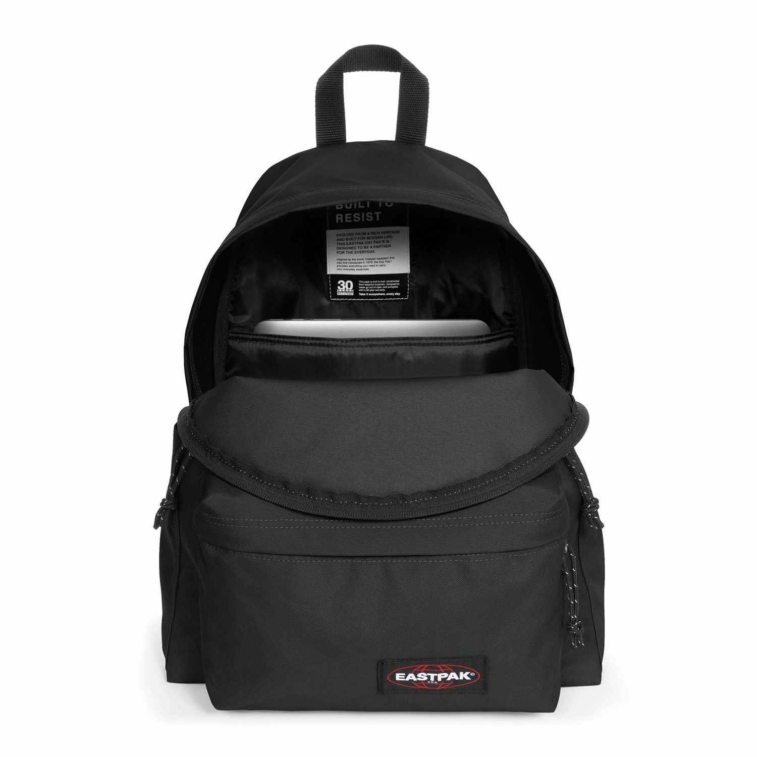 Eastpak Day Pak'r Zaino Nero in Nylon con Porta Laptop e Tasche Multifunzionali