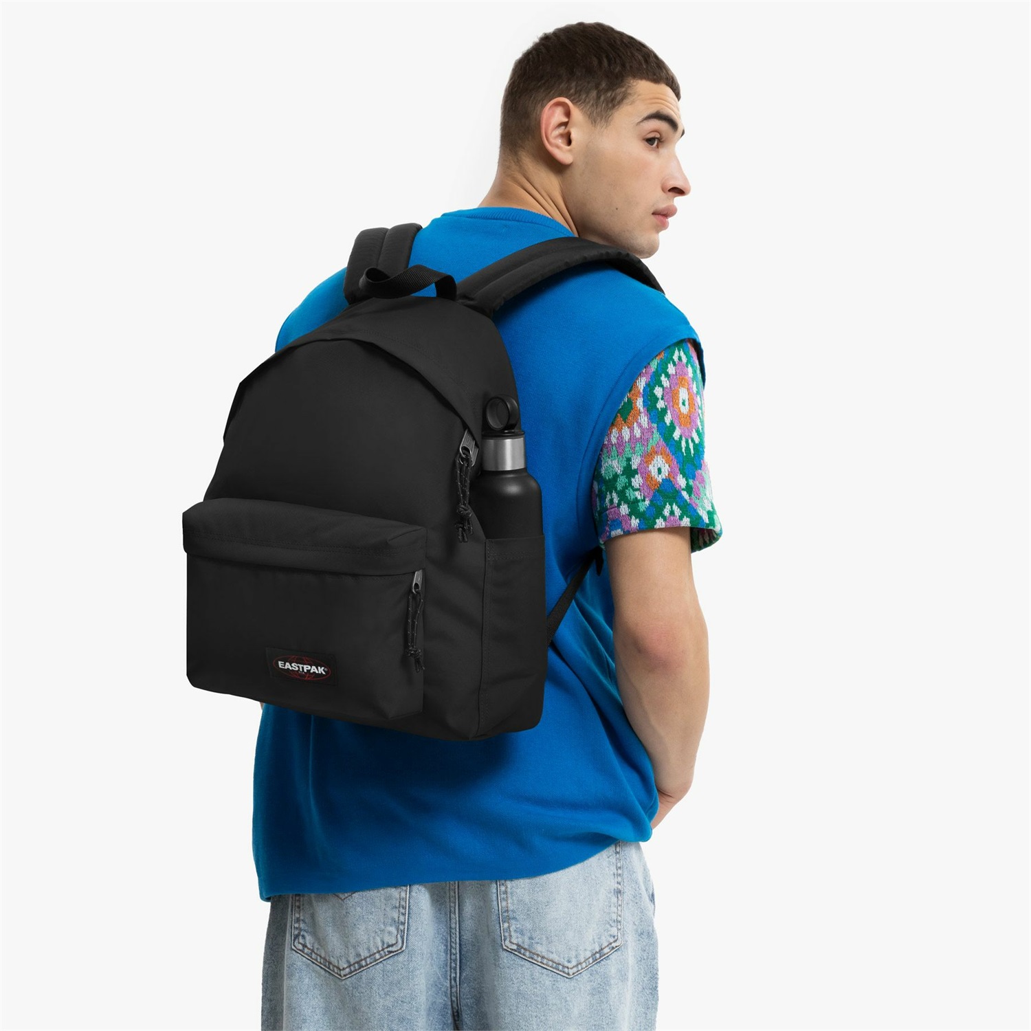 Eastpak Day Pak'r Zaino Nero in Nylon con Porta Laptop e Tasche Multifunzionali