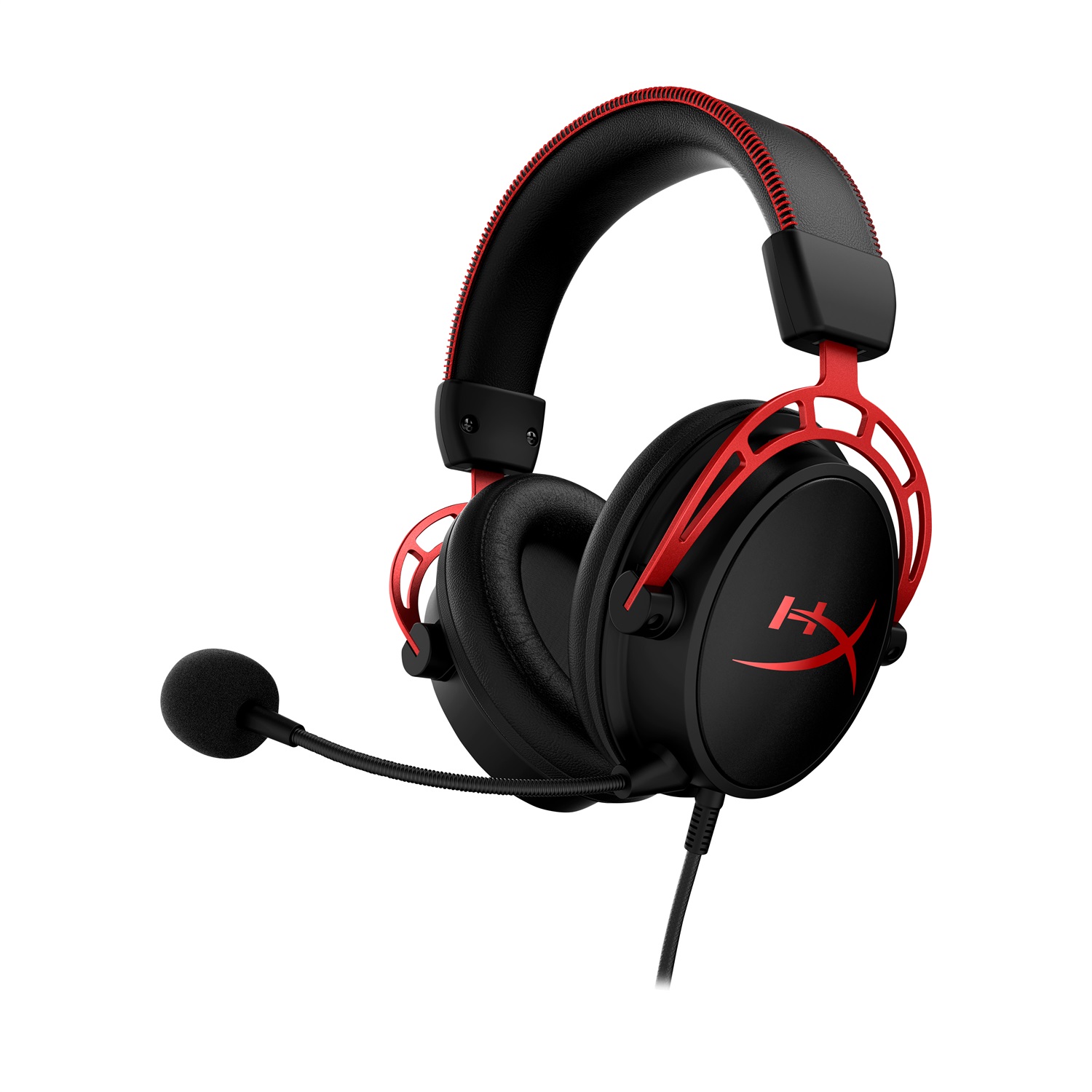 HyperX Cloud Alpha - Cuffie da gaming Cablato Nero/Rosso con Driver a Doppia Camera e Cuscinetti in Memory Foam