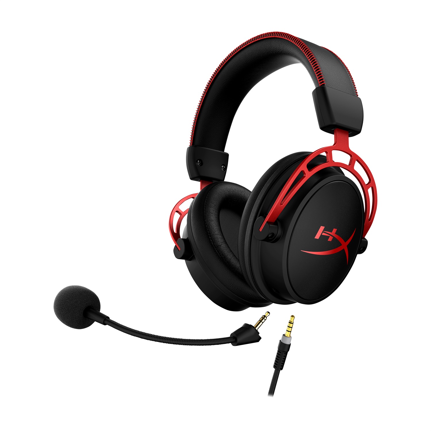 HyperX Cloud Alpha - Cuffie da gaming Cablato Nero/Rosso con Driver a Doppia Camera e Cuscinetti in Memory Foam
