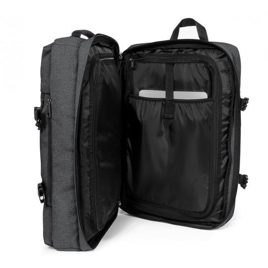 Eastpak Travelpack Black Denim - Borsa da Viaggio 2 in 1, 42L, Impermeabile, Spallacci Regolabili e Manici