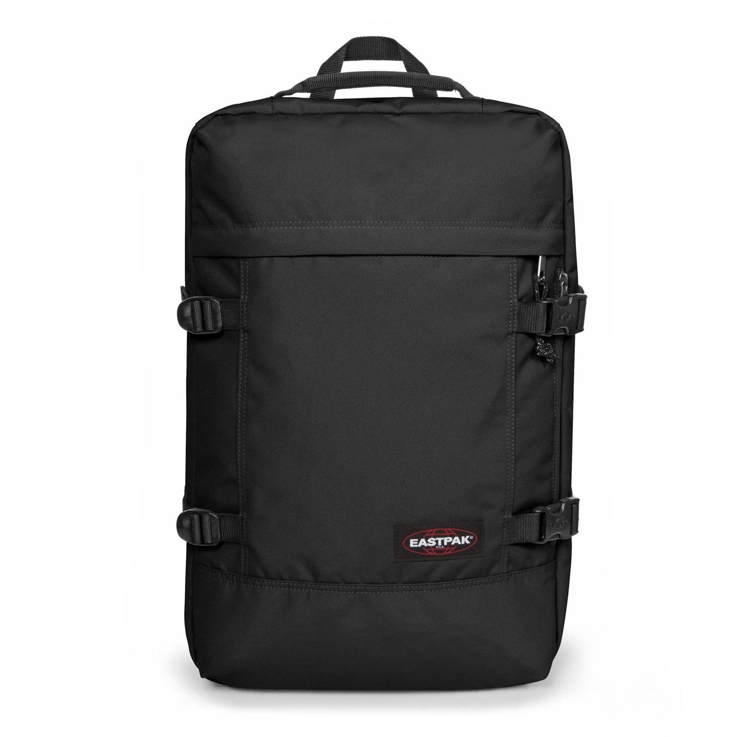 Eastpak Travelpack - Zaino da viaggio Nero in Nylon con Scomparto per Laptop fino a 17 pollici - 2 in 1