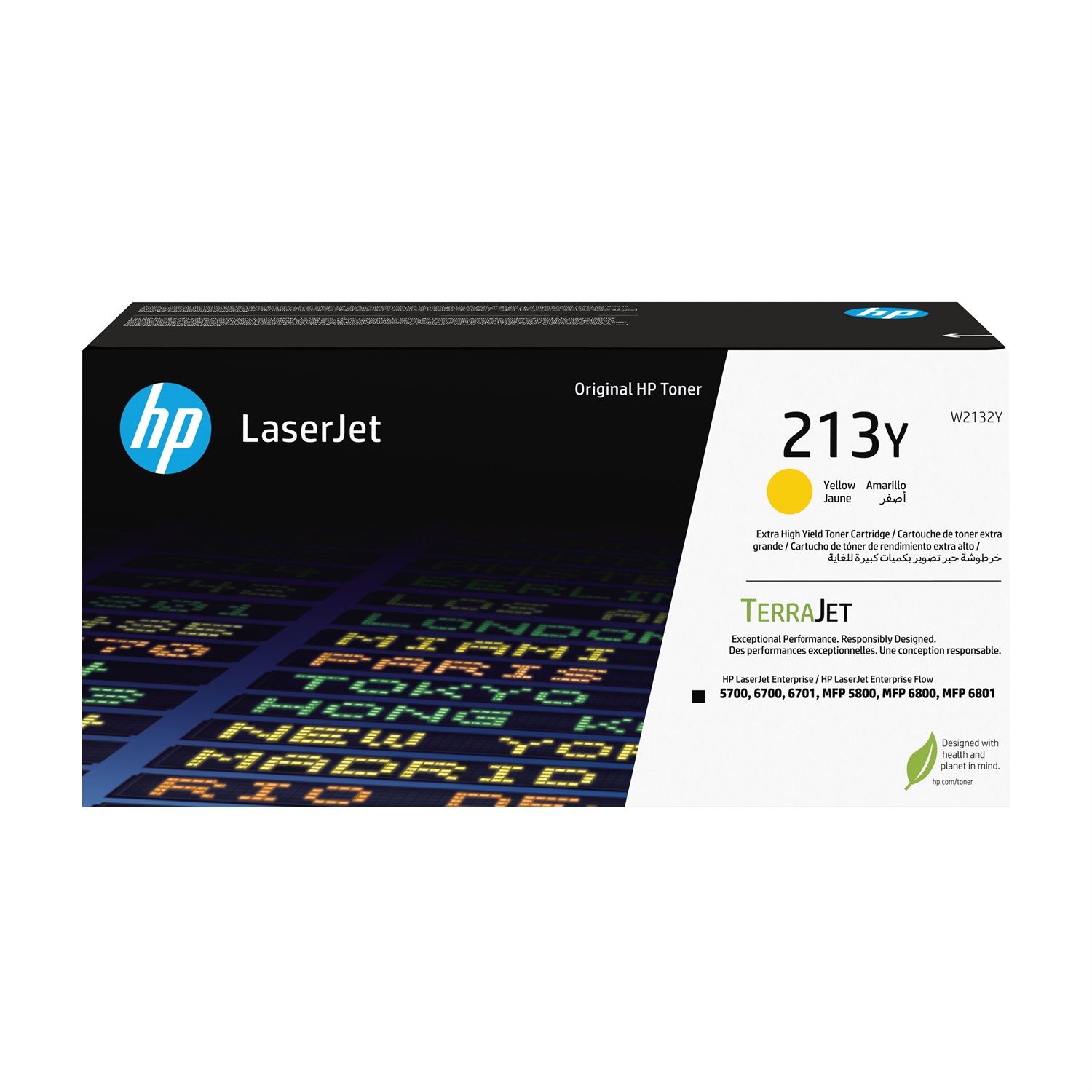 HP Cartuccia toner originale giallo W2132Y 213Y - Altissima capacità, 12000 pagine, per LaserJet