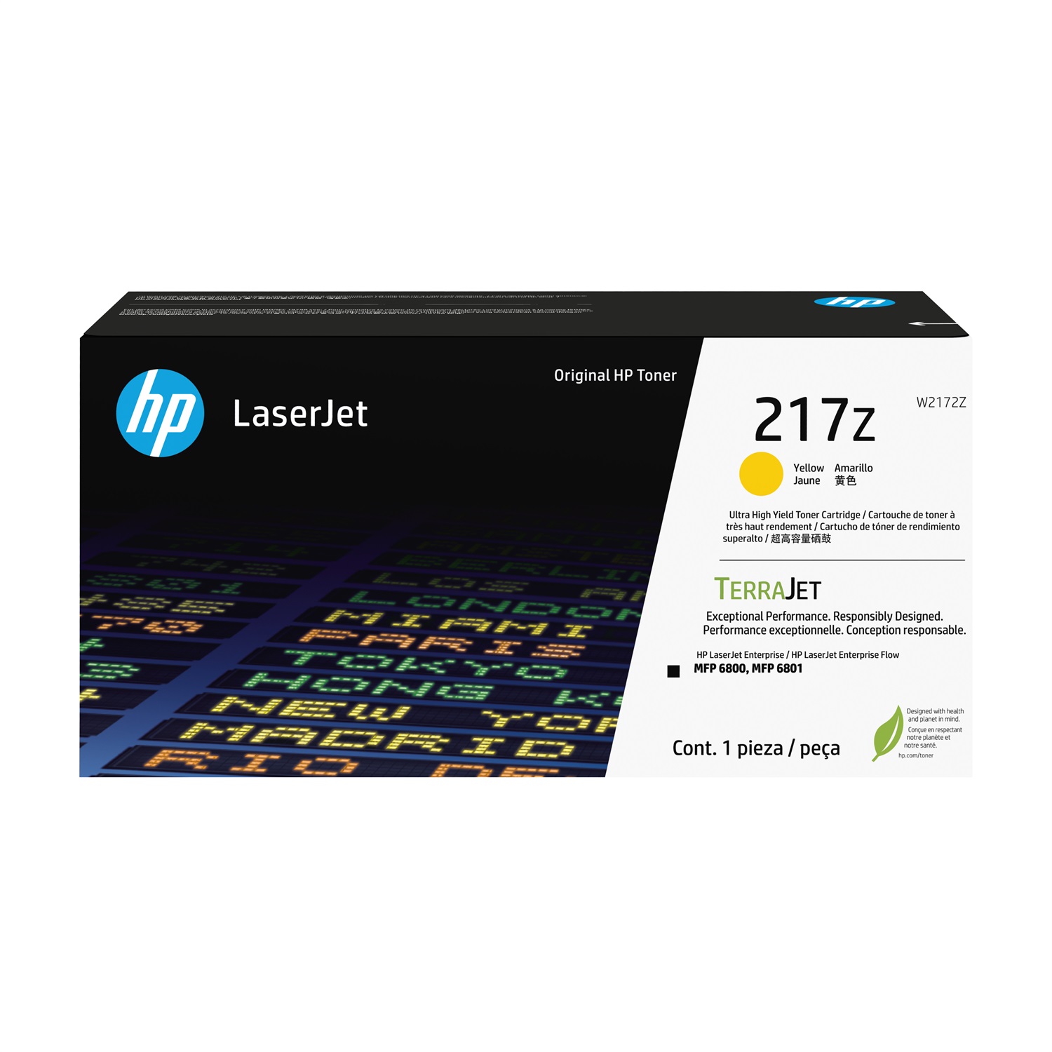 HP Cartuccia toner originale giallo ad altissima capacità LaserJet 217Z - 24000 pagine - Codice W2172Z