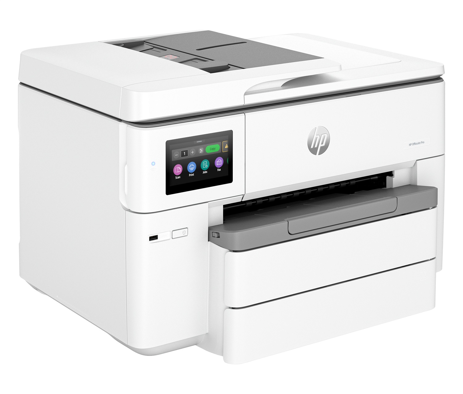HP OfficeJet Pro 9730e - Stampante Multifunzione A3 a Colori, 22 ppm, Wi-Fi, ADF Fronte/Retro, 4800 x 1200 DPI, 2 Cassetti, Instant Ink Inclusi