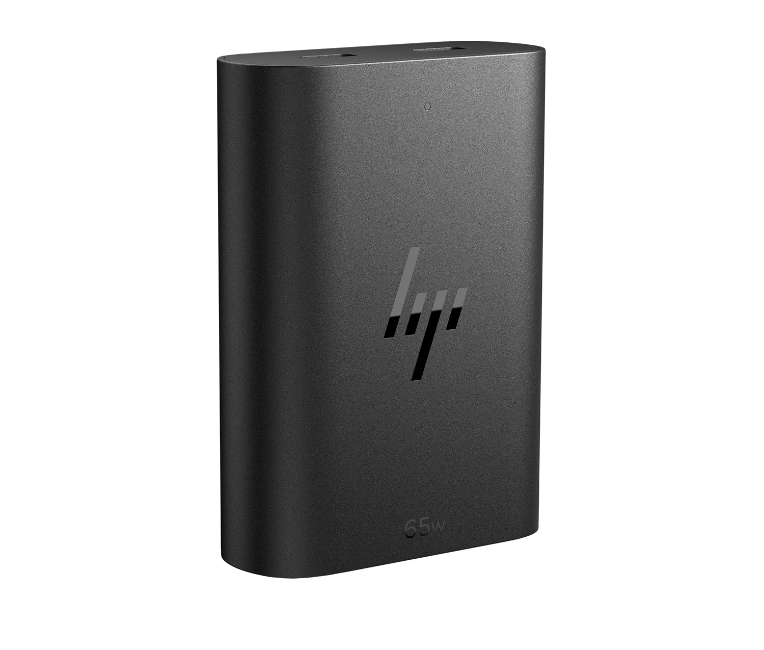 HP Caricabatterie per Laptop USB-C GaN da 65 W - Compatibile con Dispositivi USB-C, Due Porte per Ricarica Simultanea, Nero